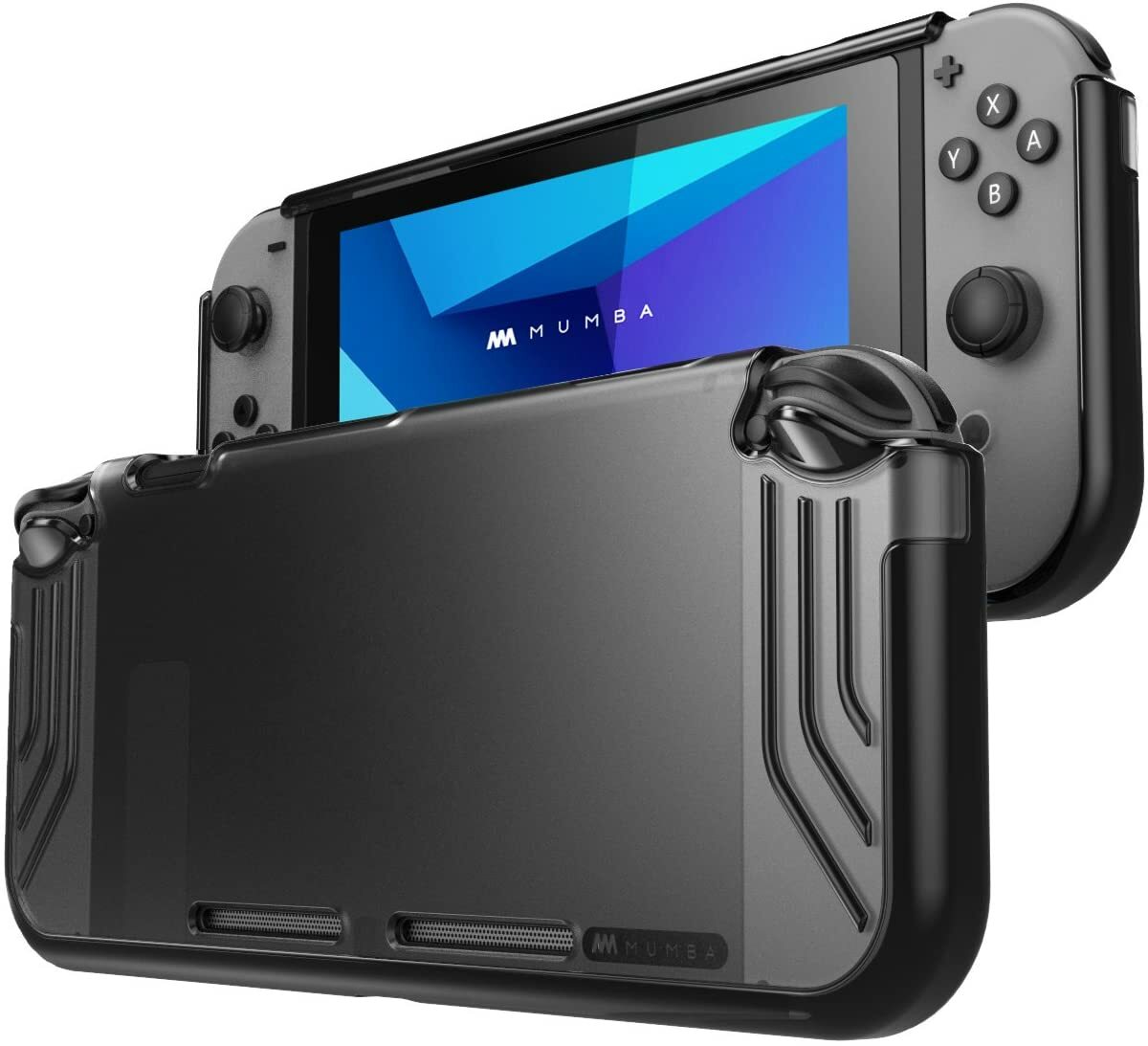 Mumba Slim Clear Case for Nintendo Switch Console Hybrid Protective Bumper Cover