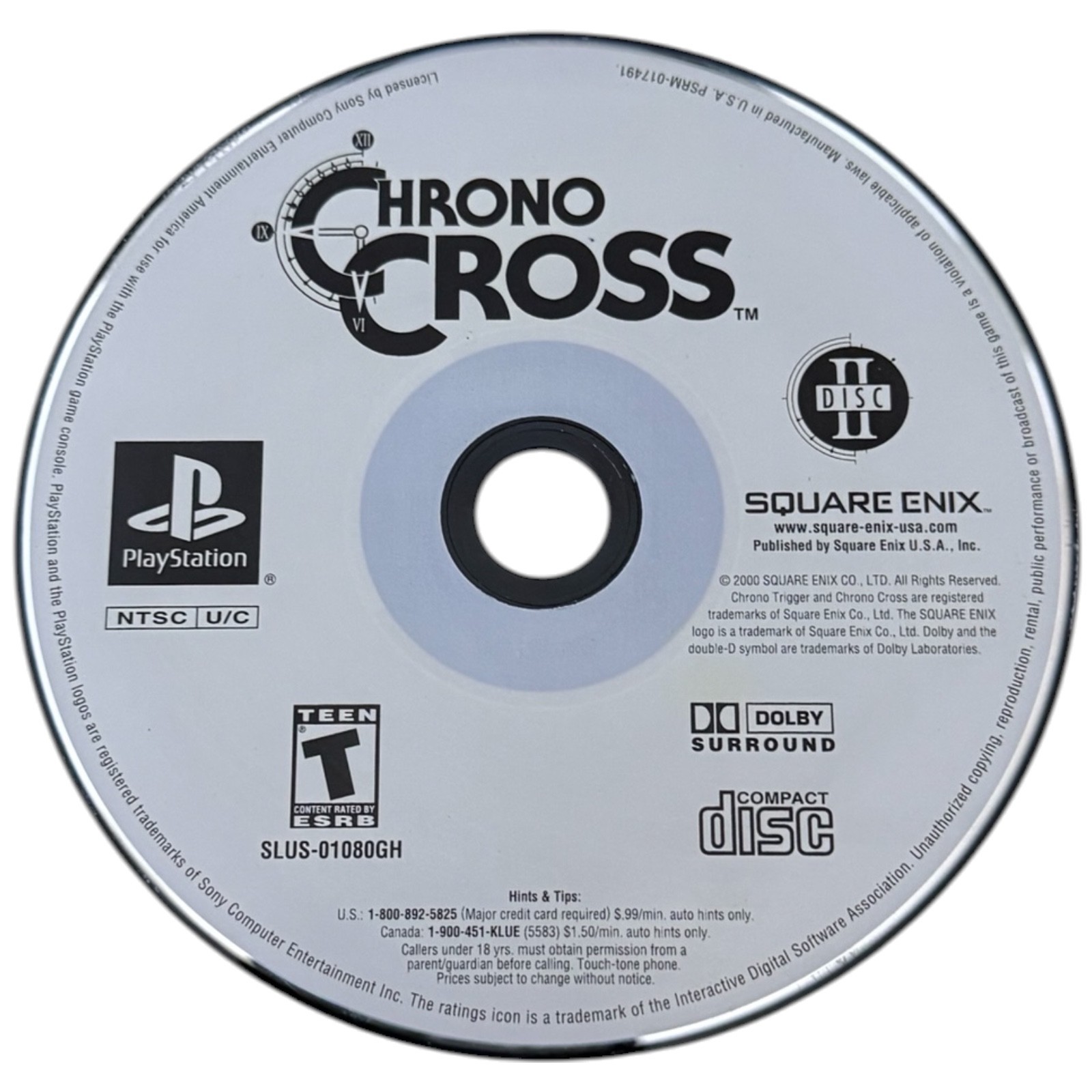 Chrono Cross PS1 Disc 2 Only Tested Working PlayStation Pre-Owned