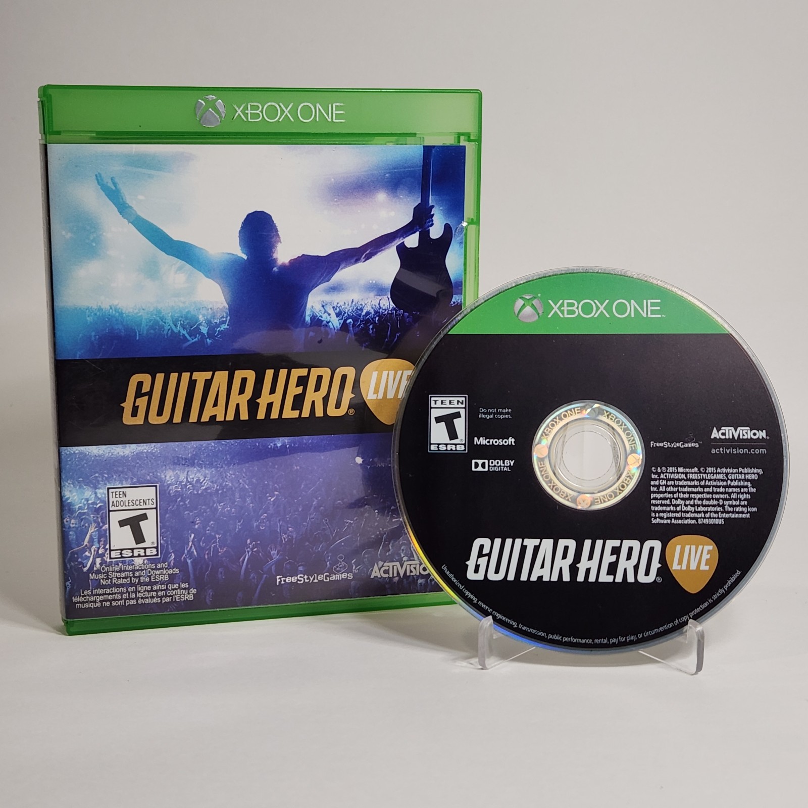 Guitar Hero Live Game Only (Microsoft Xbox One, 2015) – Tested – No Guitar