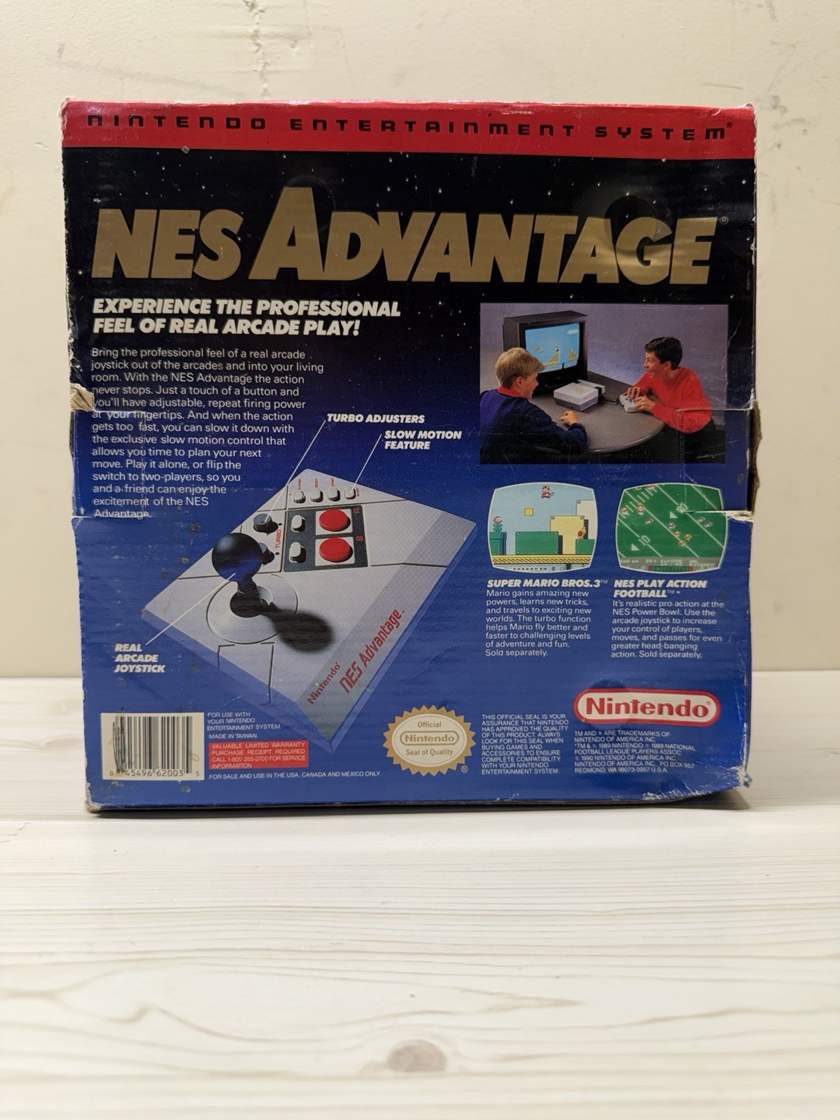 Nintendo NES Advantage Joystick Controller 1984 w/Box & Manual New