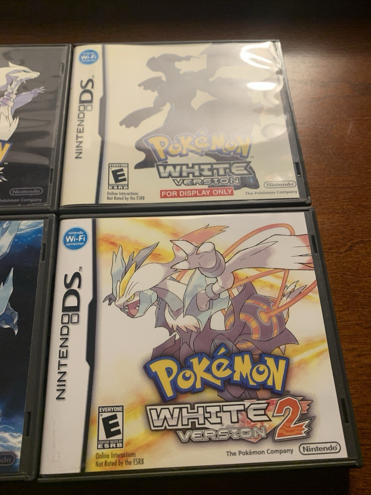 Pokemon White + Black Nintendo DS Replacement *(4) Cases Only NO GAMES – Bundle