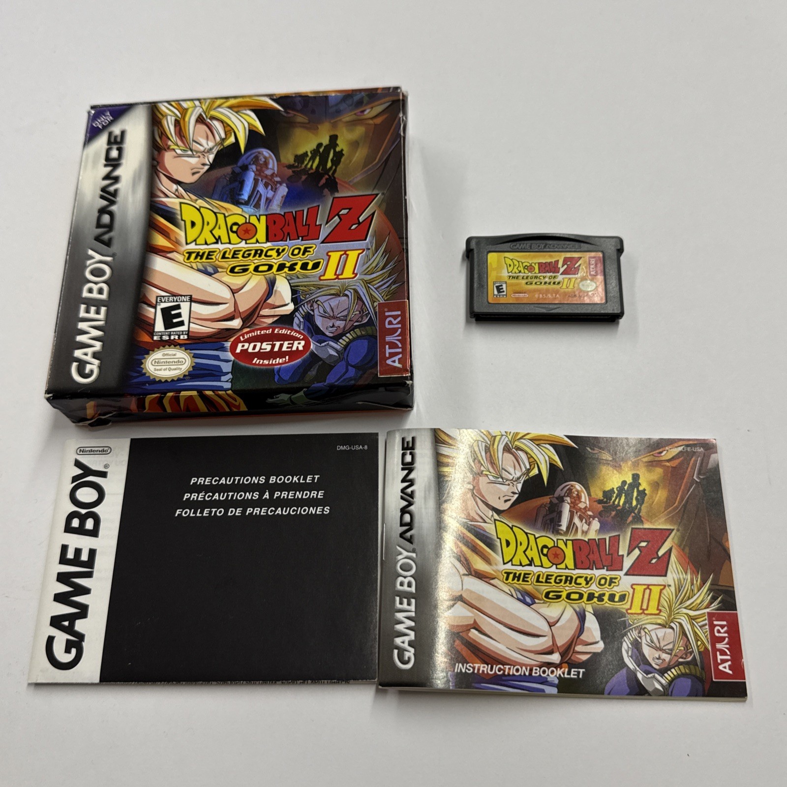 GBA Dragon Ball Z The Legacy of Goku II Nintendo GameBoy Advance Almost Complete