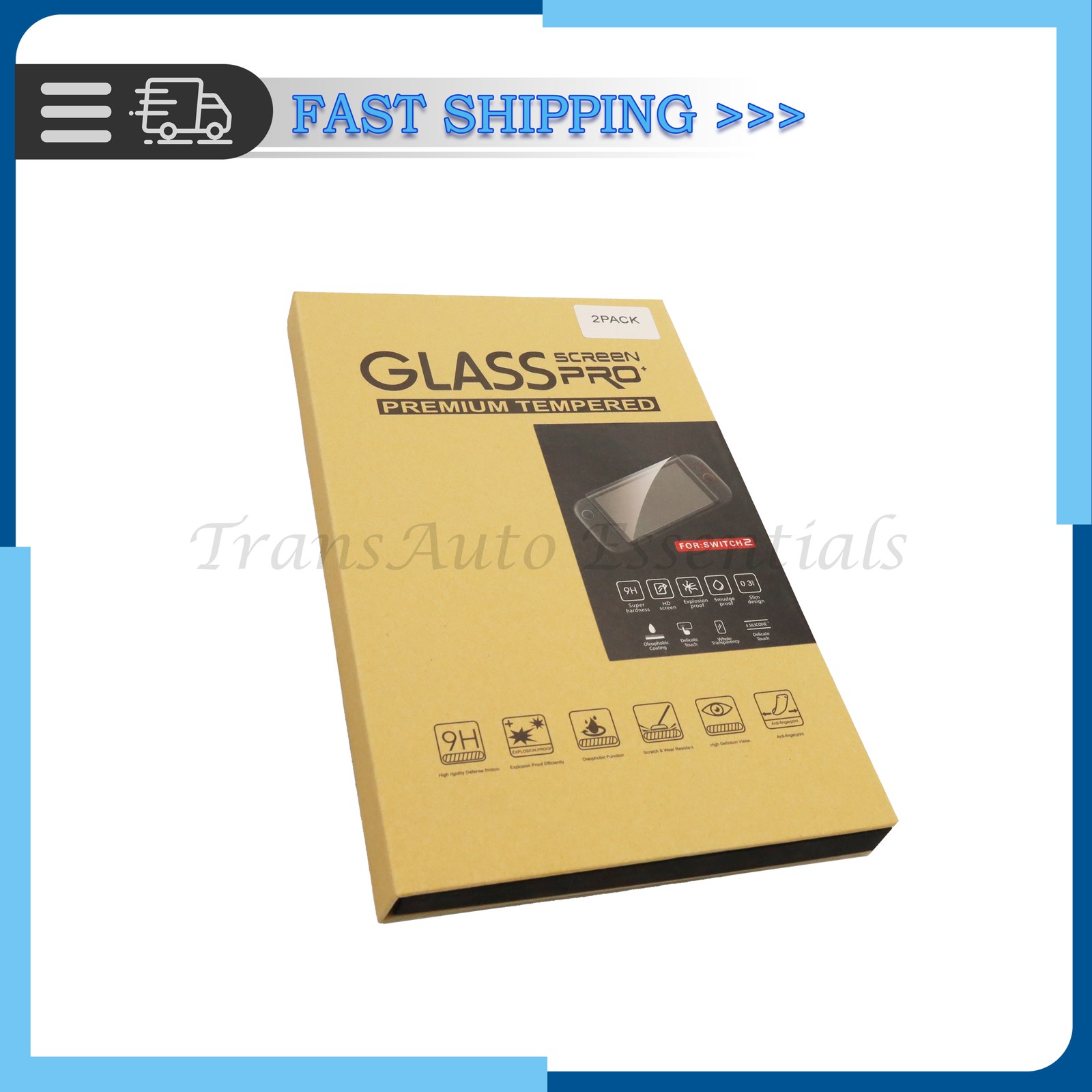 2x Screen Protector Fits 2025 Nintendo Switch 2 Tempered Glass Clear Film US
