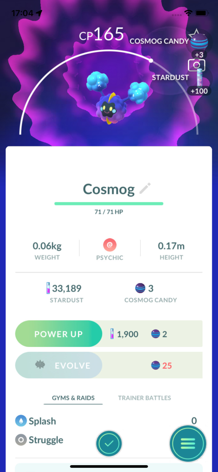 Pokemon TRADE – Cosmog Lv15 !! 30 Days Friendship Bonus !!