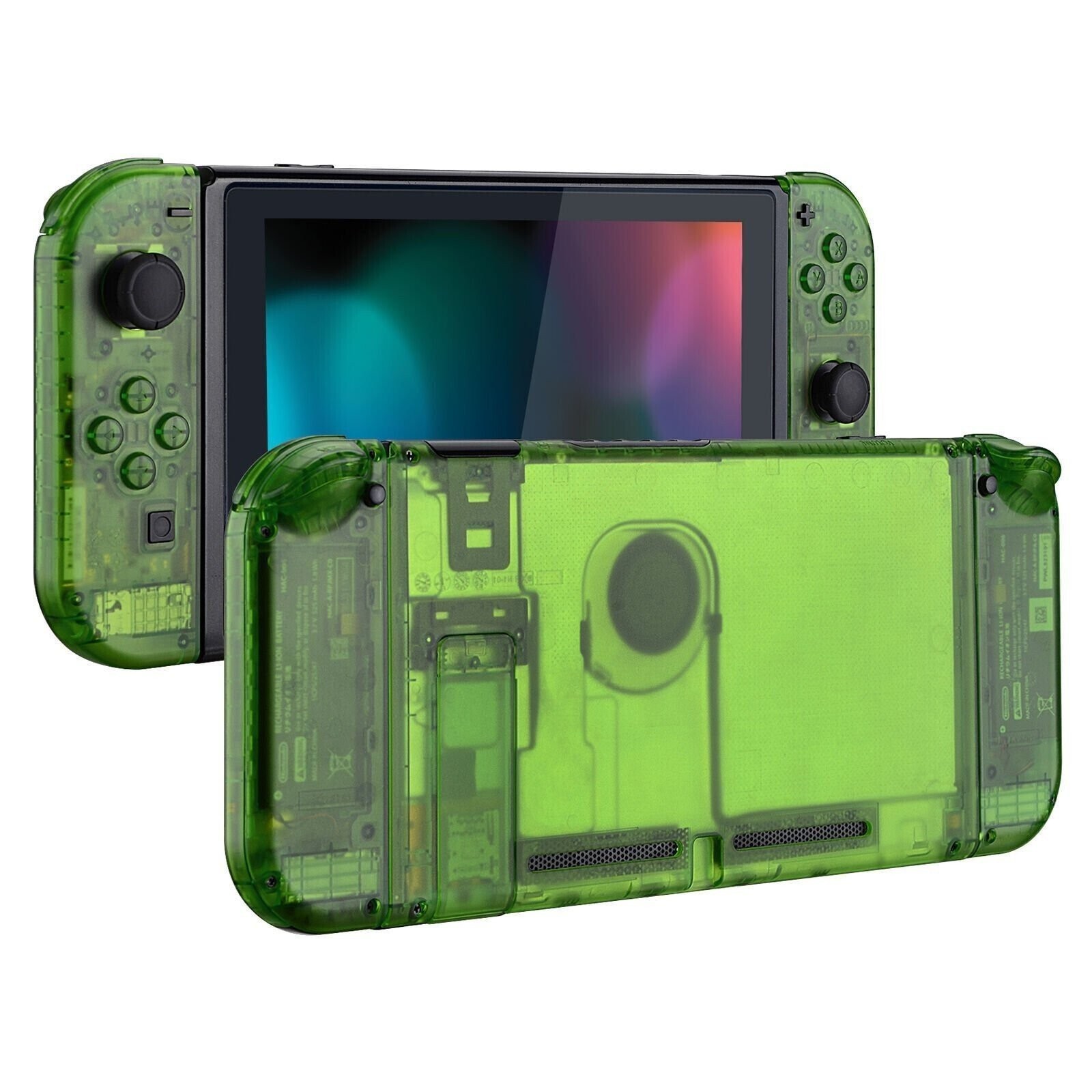 Clear Jungle Green Full Set Housing Shell Case With Buttons for Nintendo Switch