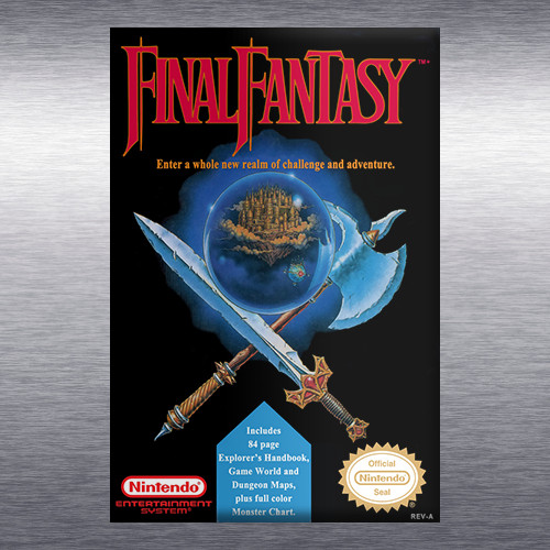 Final Fantasy Video Game Box Art NES High Quality Magnet