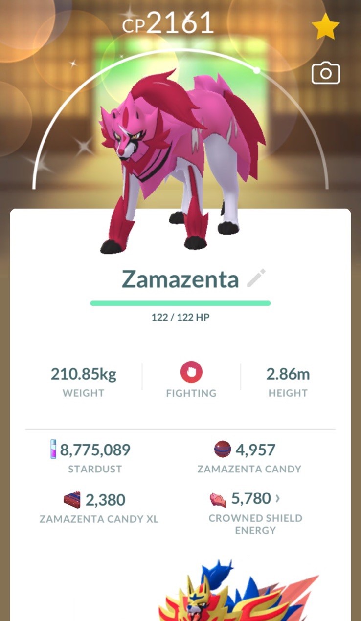 Pokemon Shiny Zamazenta 30 Days Friendship Available GO