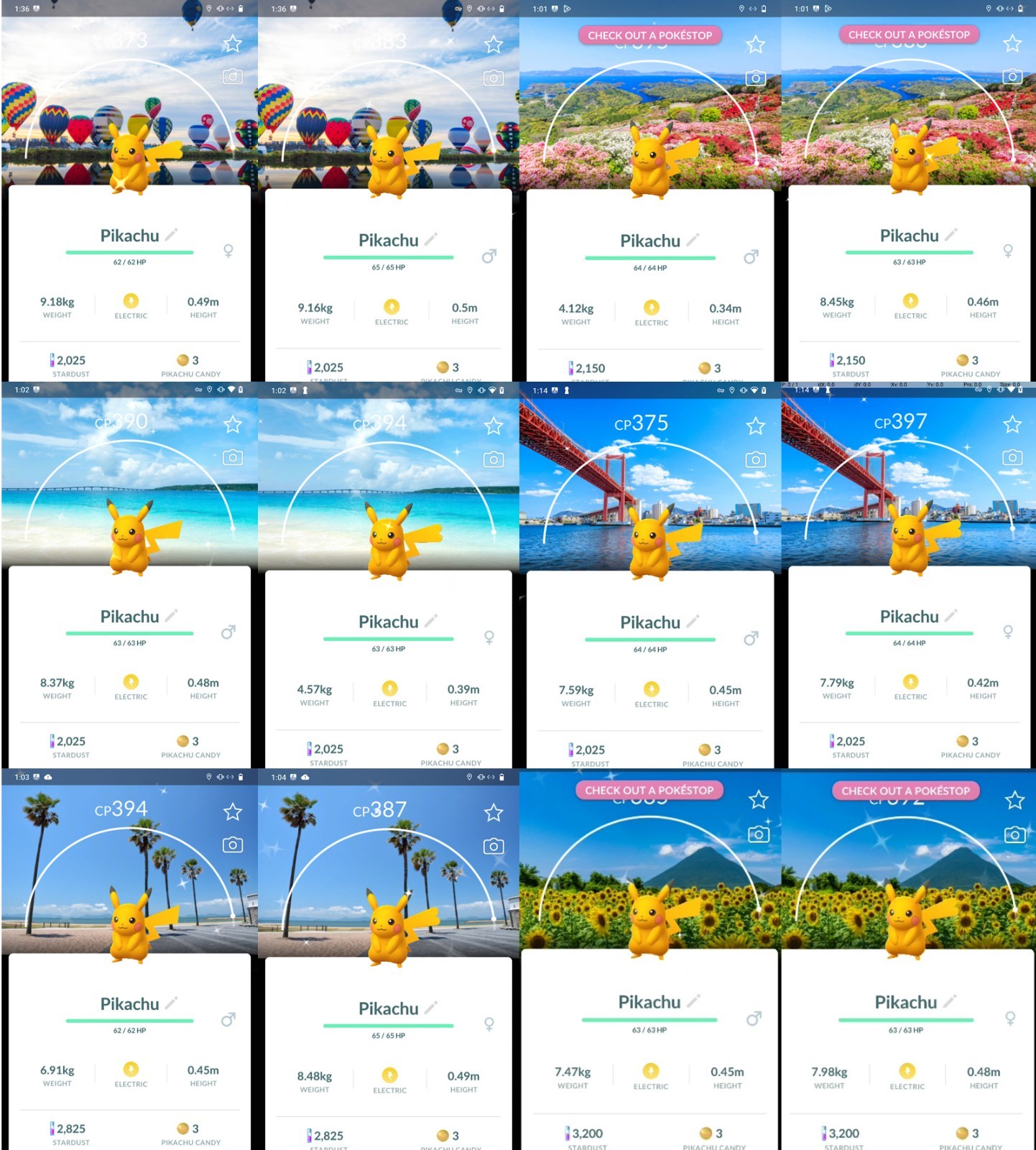 Shiny Pikachu Stamp Rally Background Japan P T C