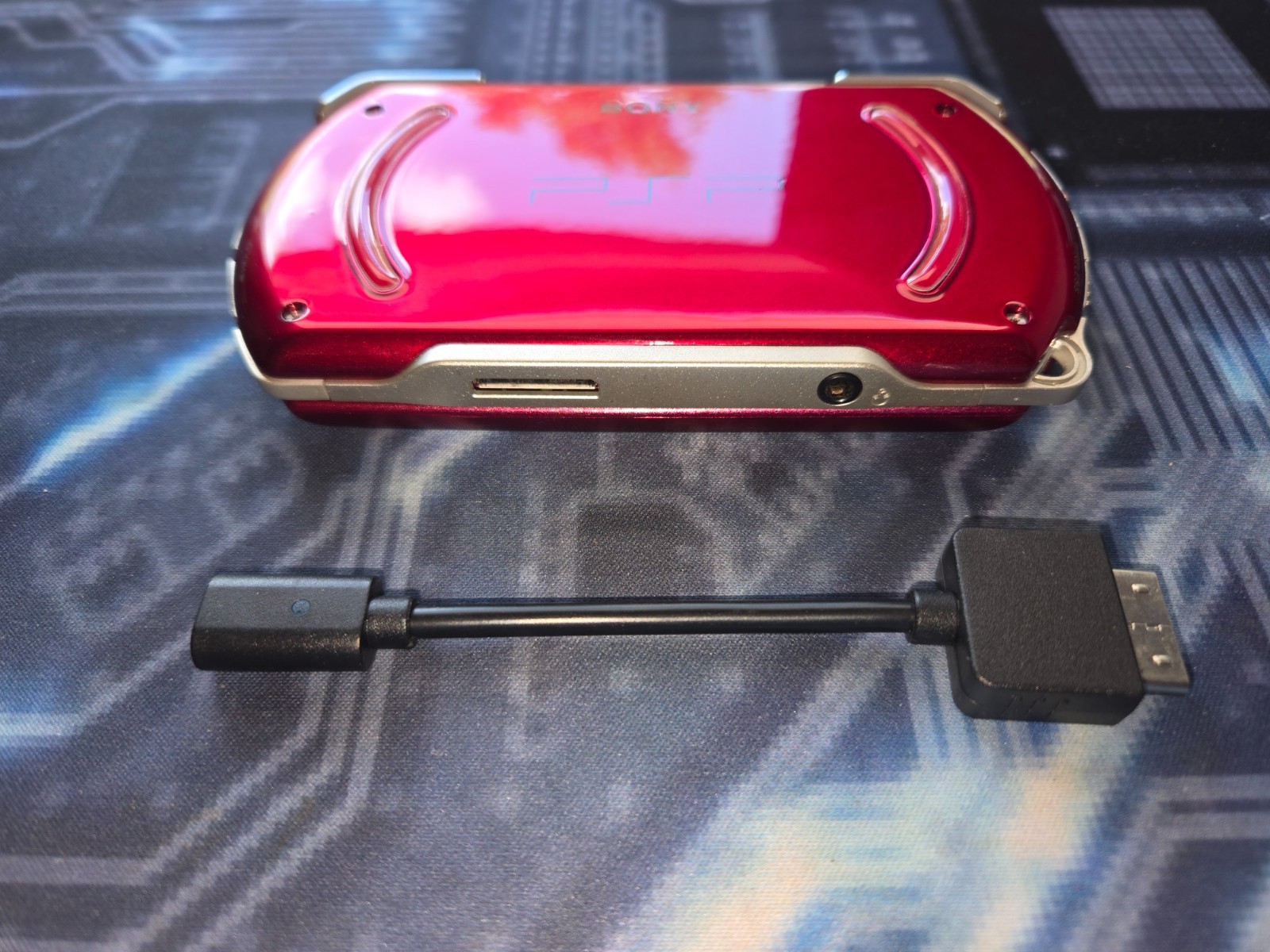 Red Sony PSP Go with Internal M2 Adapter 128gb Upgrade