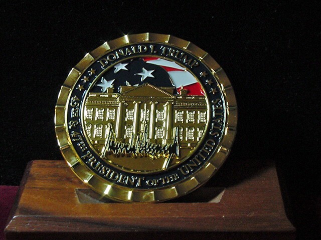 Official President Trump Challenge coin -Commander in chief-45th & 47th -2025