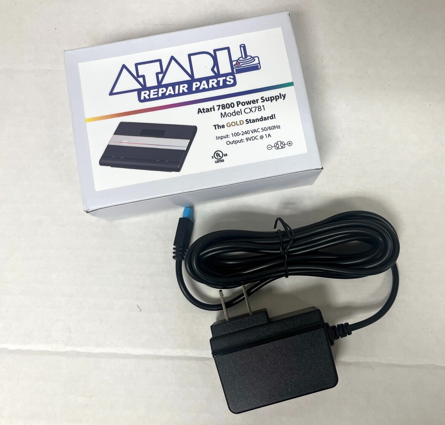 Atari 7800 Power Supply replacement *BRAND NEW DESIGN* 110/220 UL Listed