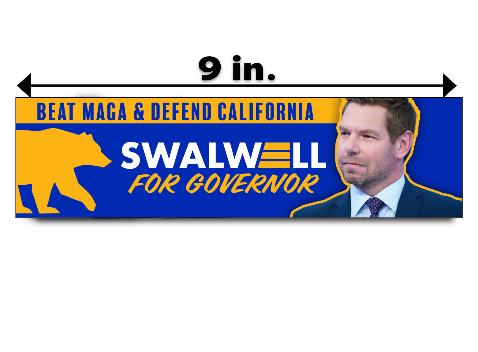ERIC SWALWELL California Governor Bumper Sticker Decal Democrat 2026 Midterms