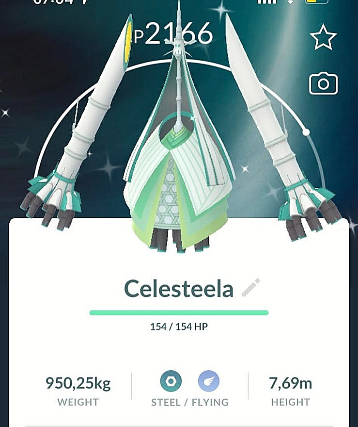 Pokémon – Shiny Celesteela – P T C – 80k stardust – Description