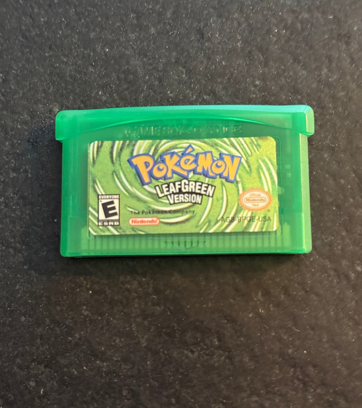Pokemon Leaf Green Version Cartridge for Game Boy Advance (GBA) Tested & Saves!