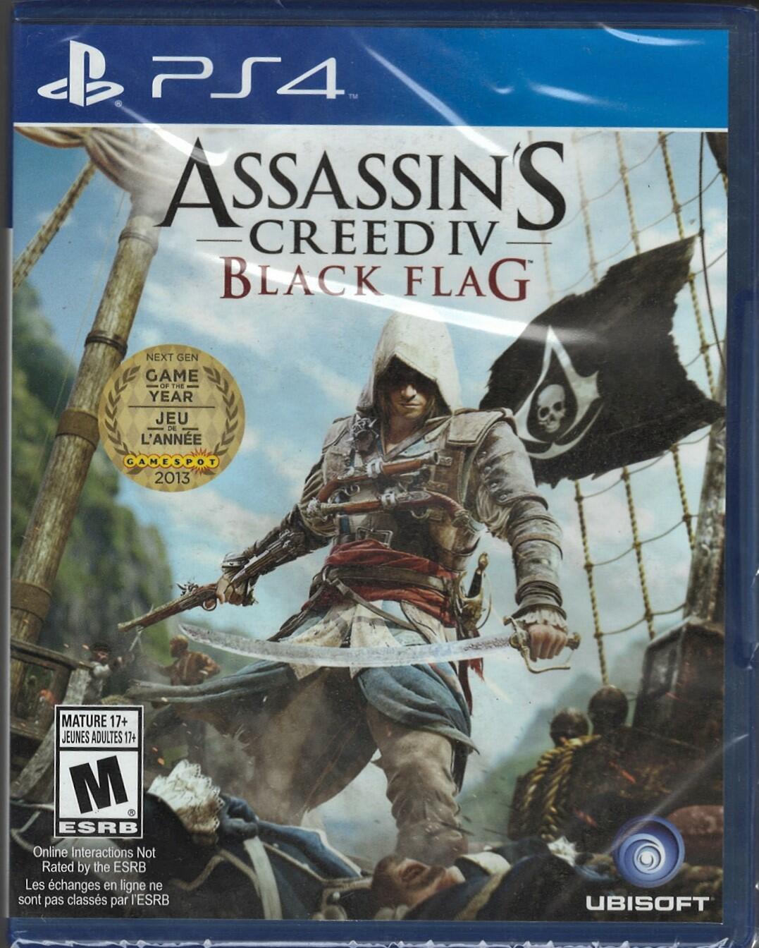 Assassin”s Creed IV: Black Flag PS4 (Brand New Factory Sealed US Version) PlayS