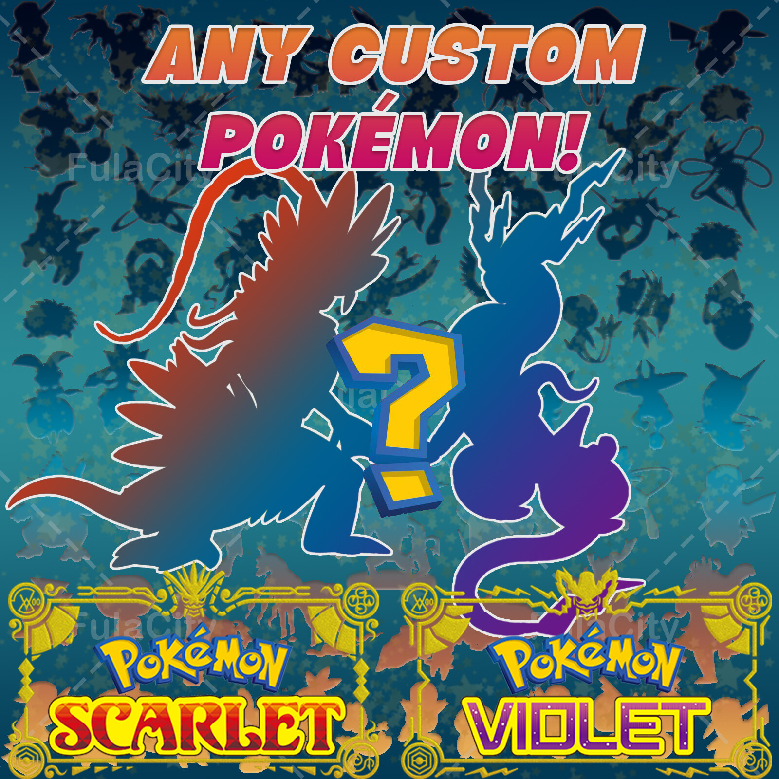 CUSTOM POKEMON SCARLET & VIOLET (ANY) ⚡ 6IV + EVS SHINY/NORMAL ⚡
