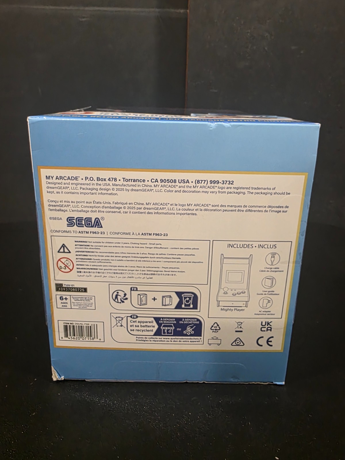 My Arcade Sonic The Hedgehog Mighty Player: 4in1 Arcade Countertop Video Game