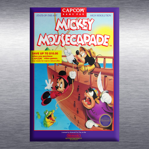 Mickey Mousecapade Video Game Box Art *NES* High Quality Magnet
