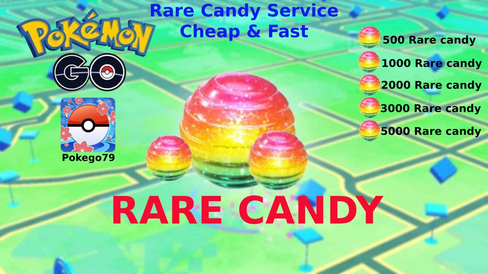 Pokémon Go – Rare Candy Service – Cheap & Fast (Please read description)