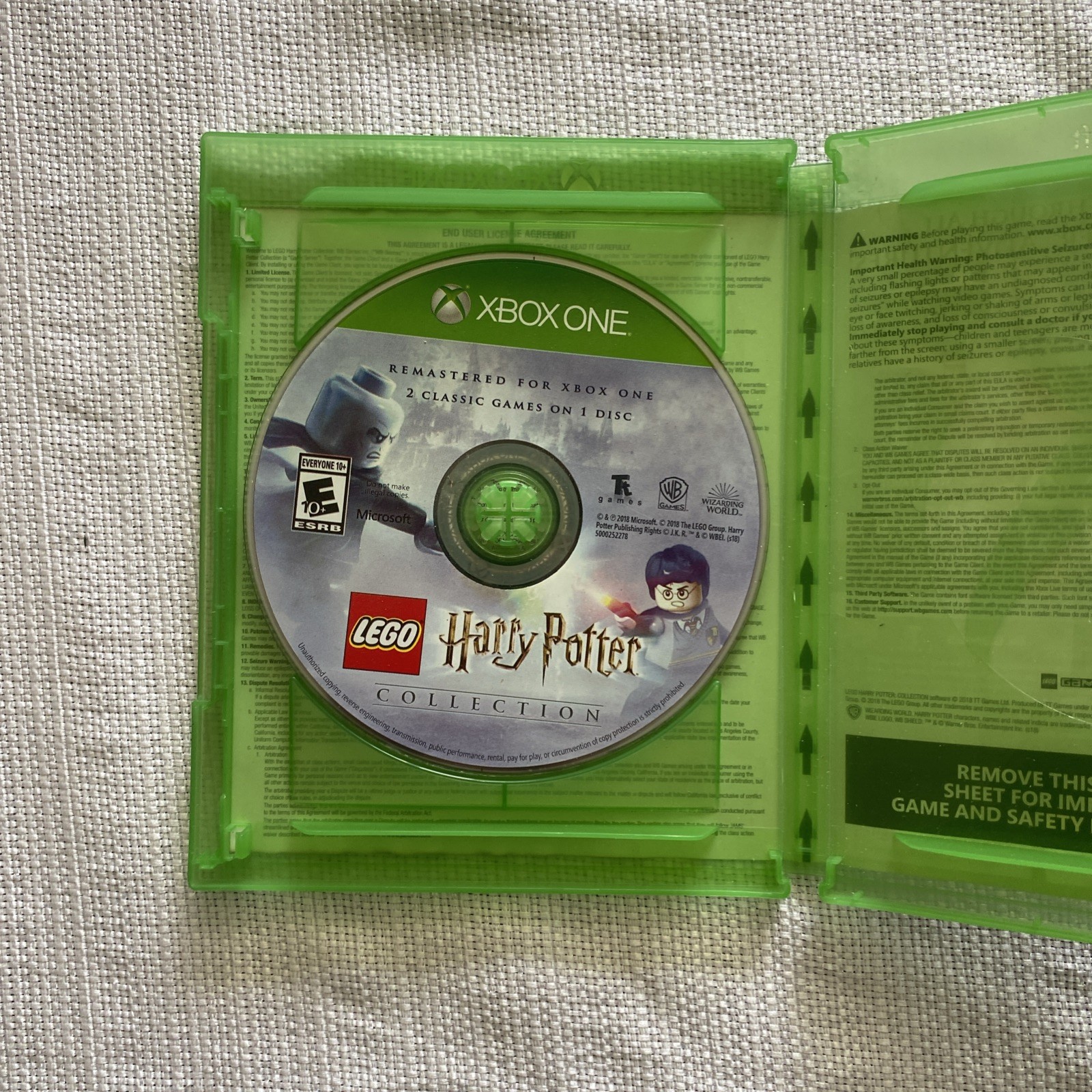 LEGO Harry Potter Collection (Microsoft Xbox One, 2018) Video Game working
