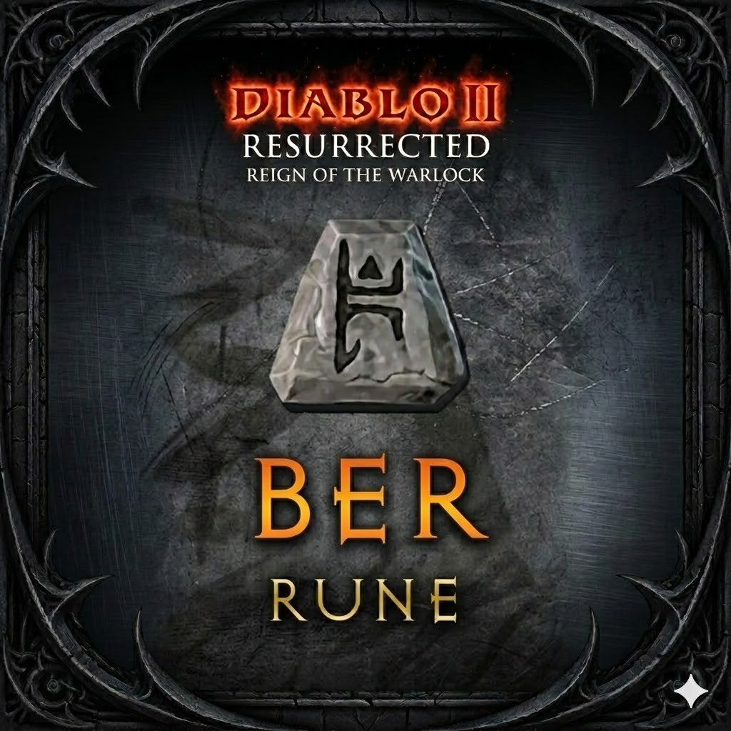 DIABLO 2 RESURRECTED ITEMS RUNES RUSH UNIQUES ENIGMA ROTW LADDER13 D2R WARLOCK