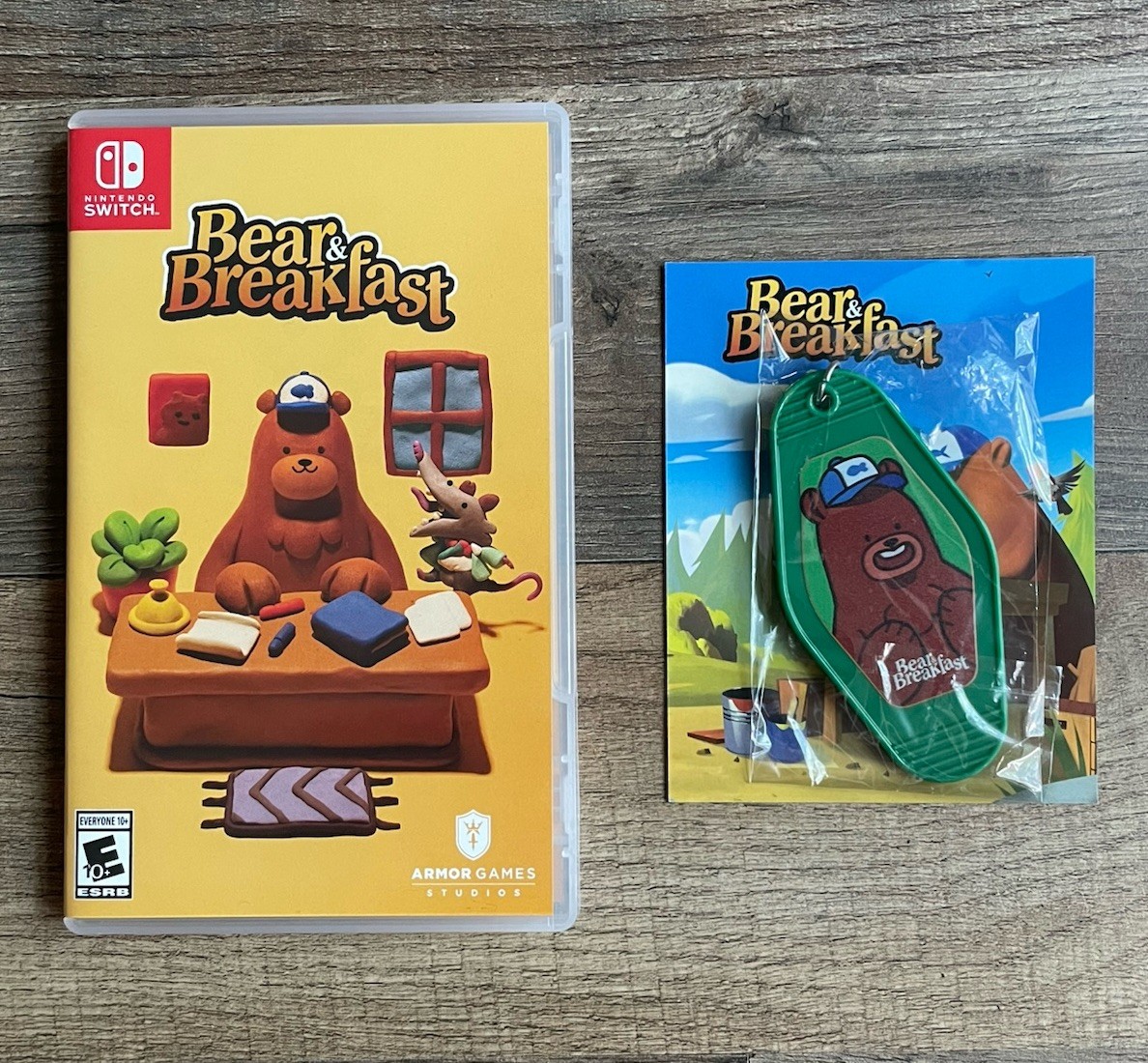 Bear & Breakfast Iam8bit Edition Nintendo Switch CIB Complete w/ Keychain