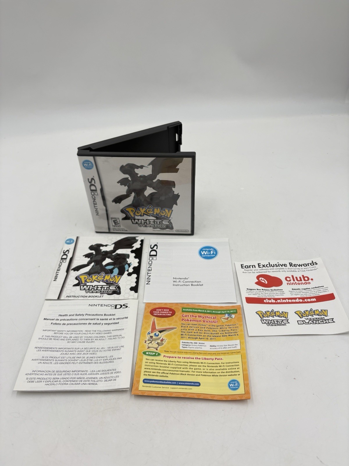 Case and Manual Only NO GAME OEM Pokemon White Version Nintendo DS Authentic