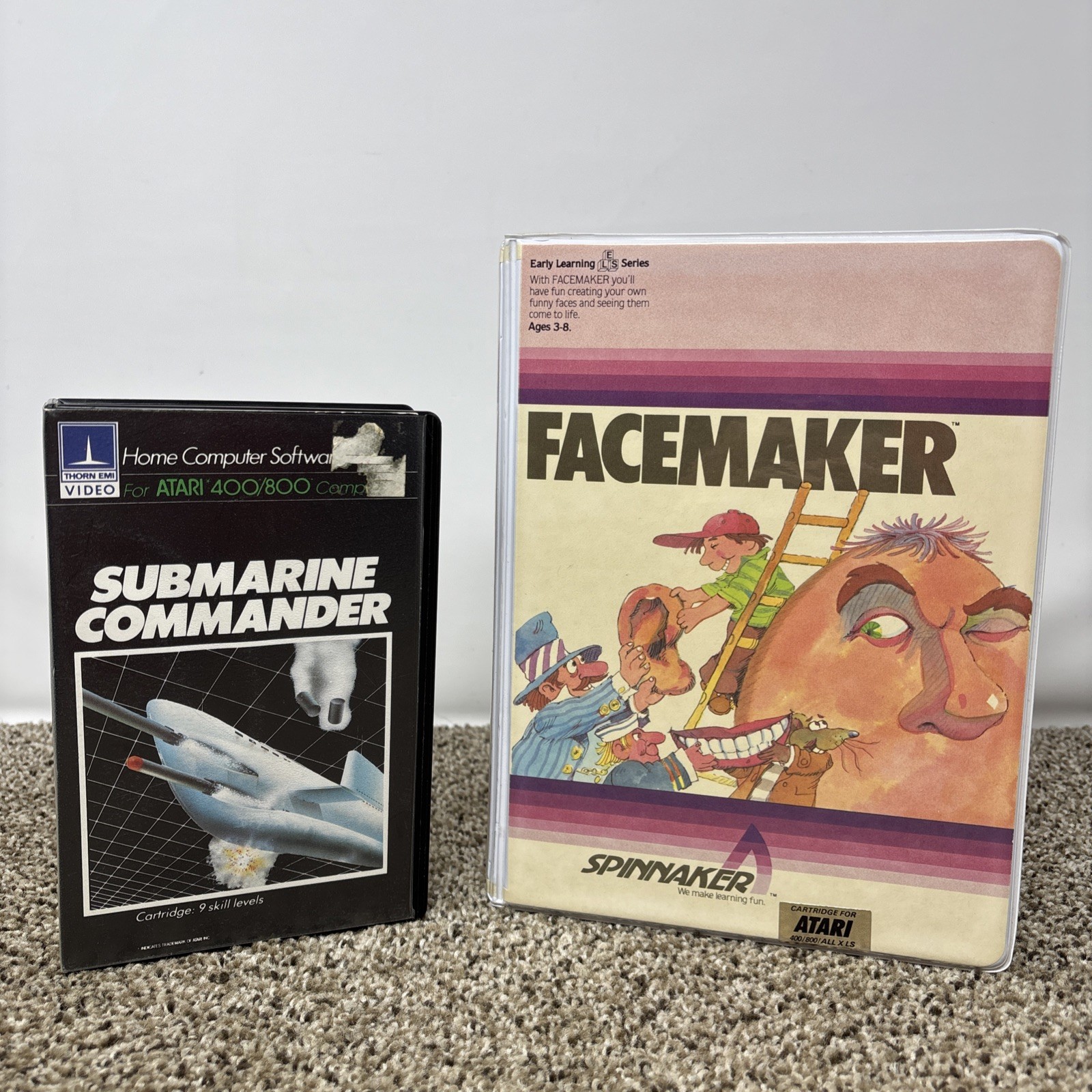 Atari 400 800 Computer Game Lot Submarine Commander Pacemaker TESTED