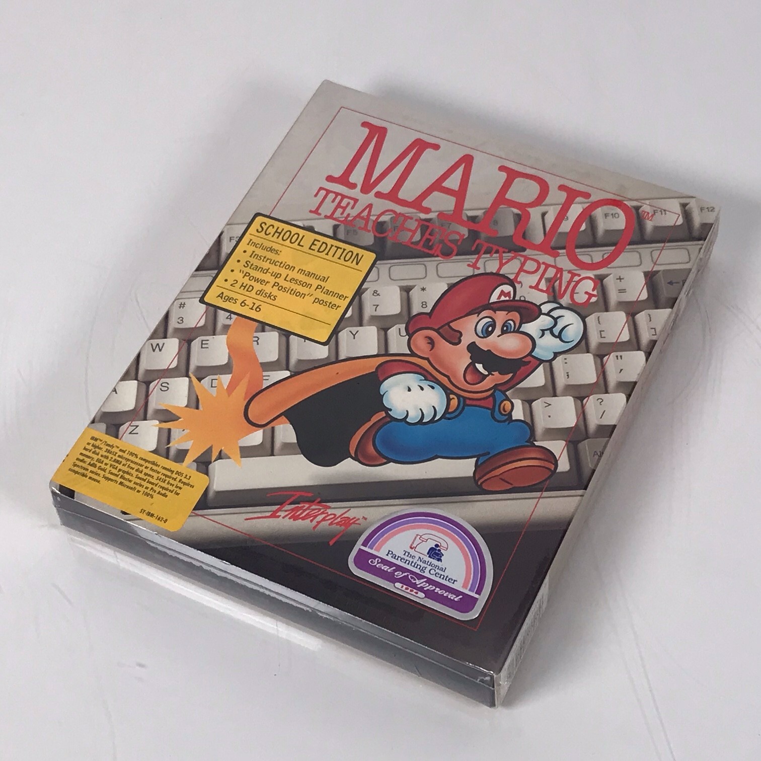 Mario Teaches Typing Interplay (PC, 1994) Collectable (Brand New Sealed)
