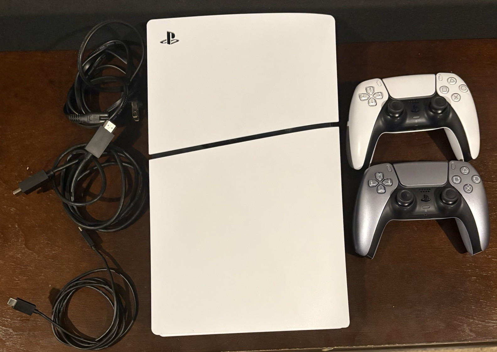 Sony PlayStation 5 Digital Slim PS5 Console w/ 2 DualSense Controllers & Cables