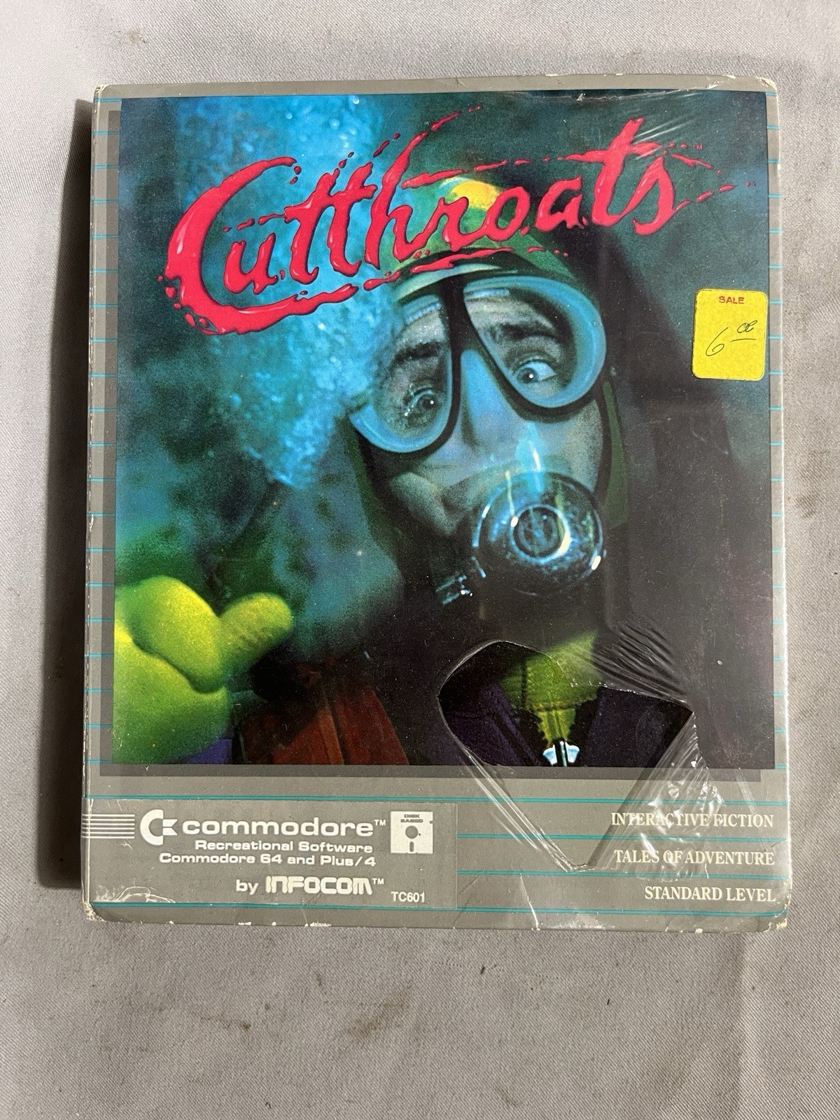 InfoCom Cutthroats Text Adventure Game Commodore 64 1984 used/tested