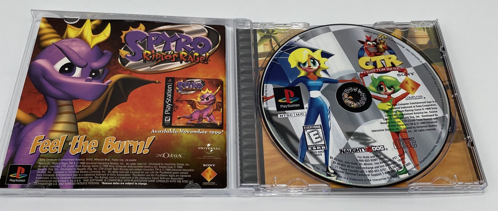 CTR Crash Team Racing PS1 PlayStation 1 Complete CIB Black Label