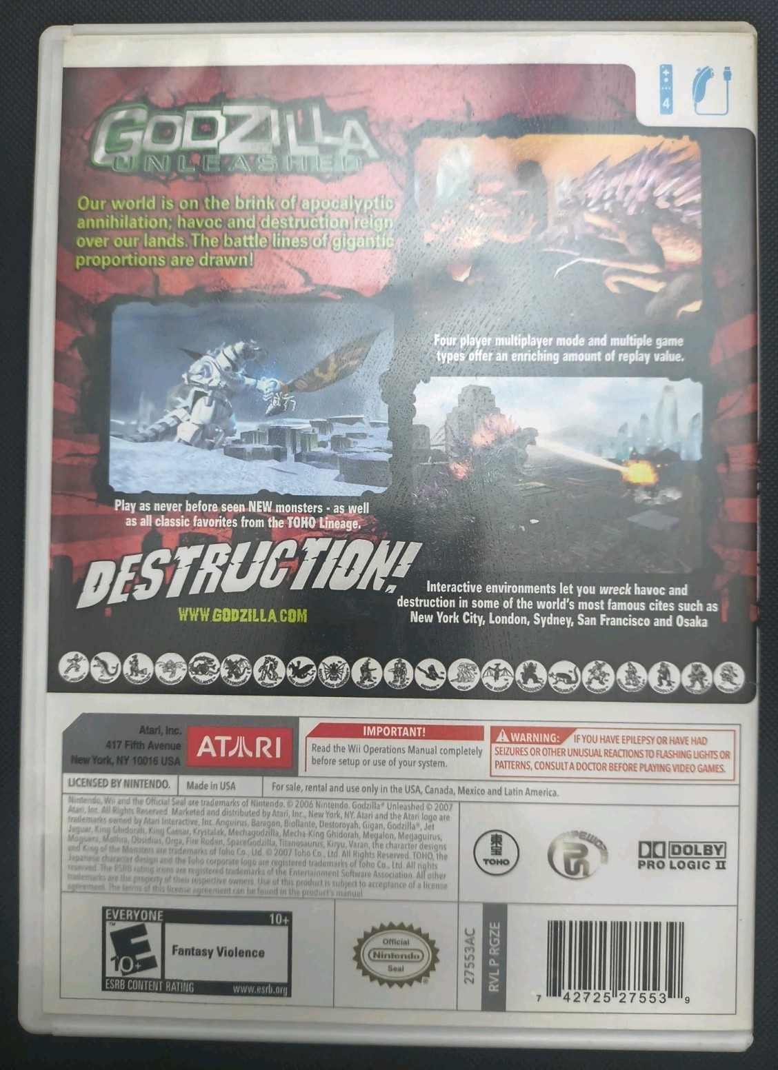 Godzilla: Unleashed (Nintendo Wii, 2007)