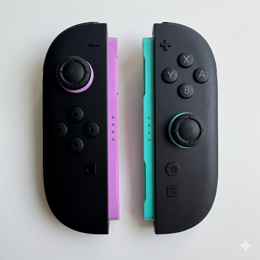 For Nintendo Switch 2 Joy Con 2 L & R Controller Handles Light Purple / Lt Green