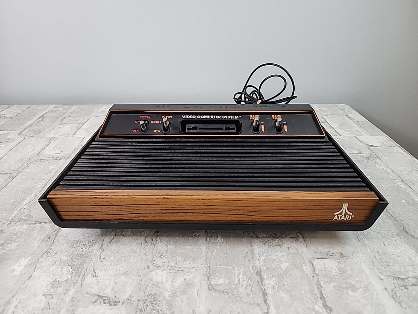 Atari CX-2600A Wood Grain Console 23 Games Power Cord Controllers *Parts/Repair*