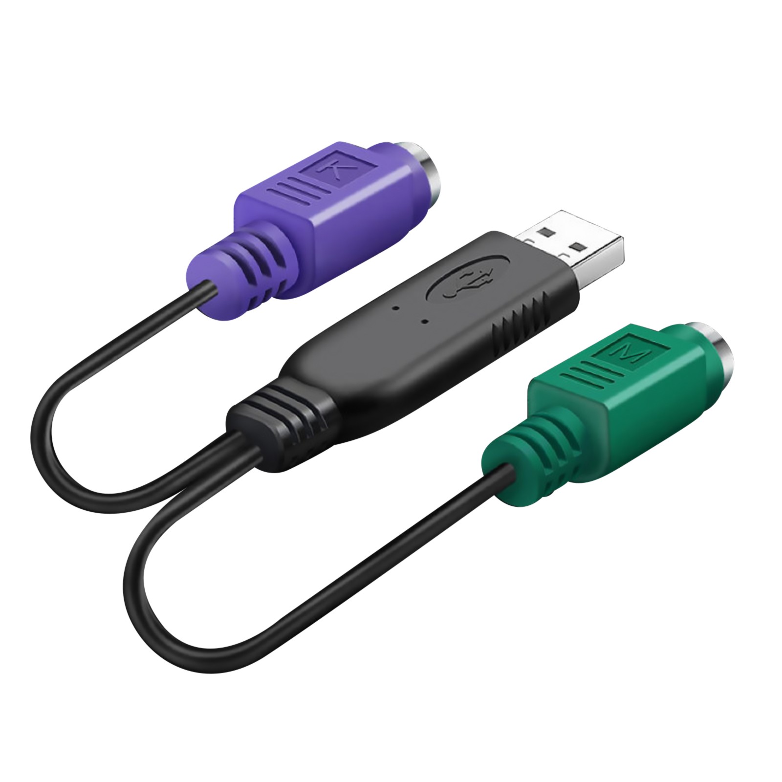 USB Male to PS2 Female Active Converter Connector Cable For Mouse Keyboard
