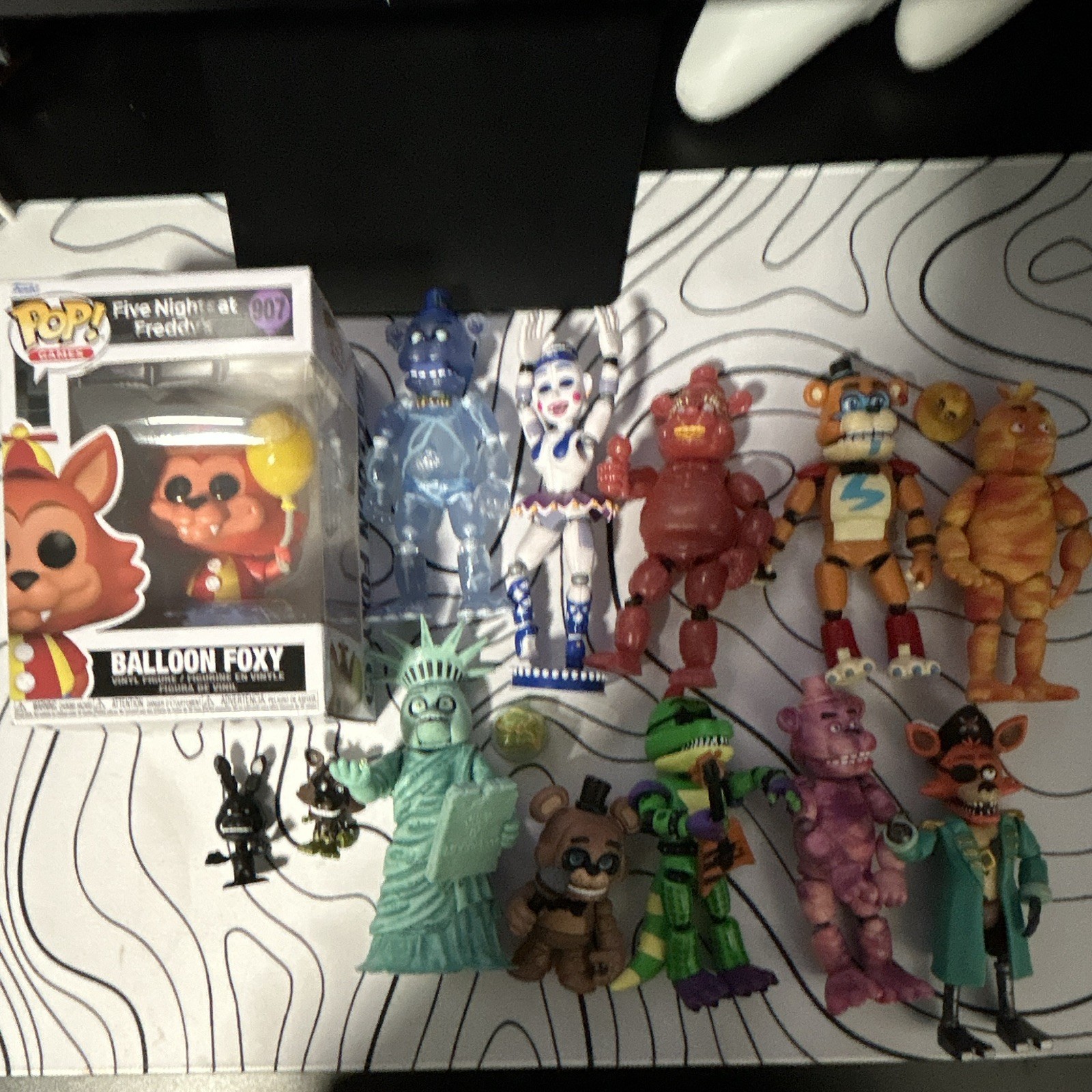 Five Nights at Freddy’s Action Figures Lot Funko &, Funko, Snap, and Fightline