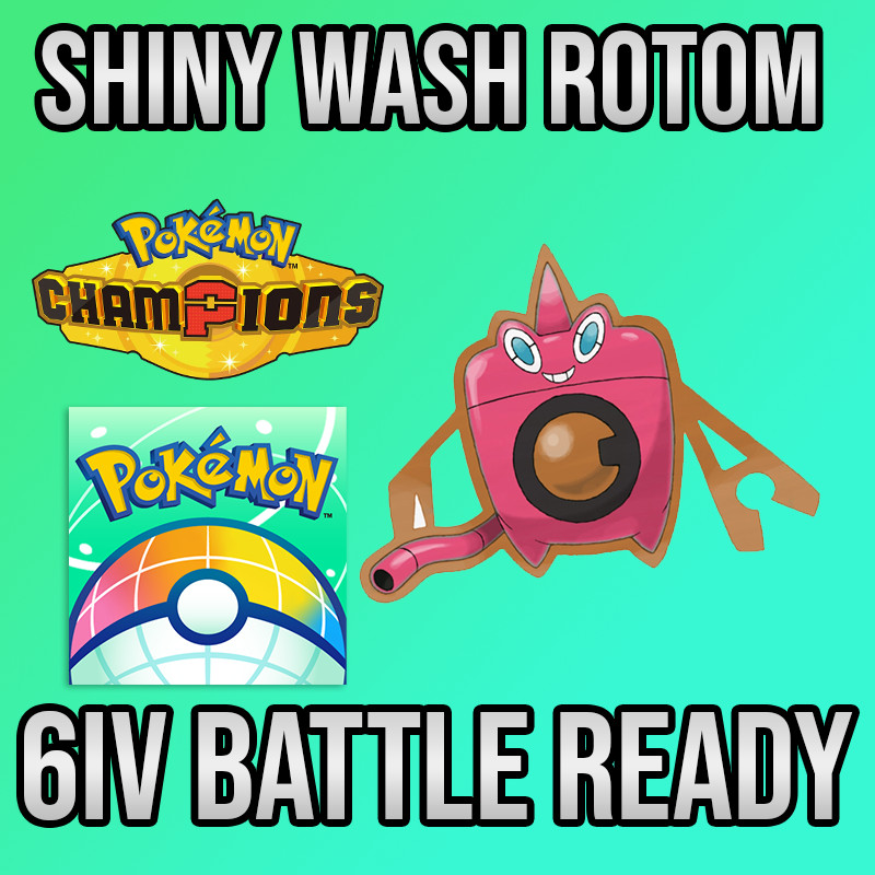 ✨6IV SHINY Wash Rotom Battle Ready🚀 POKEMON HOME✨Pokemon Champions✨