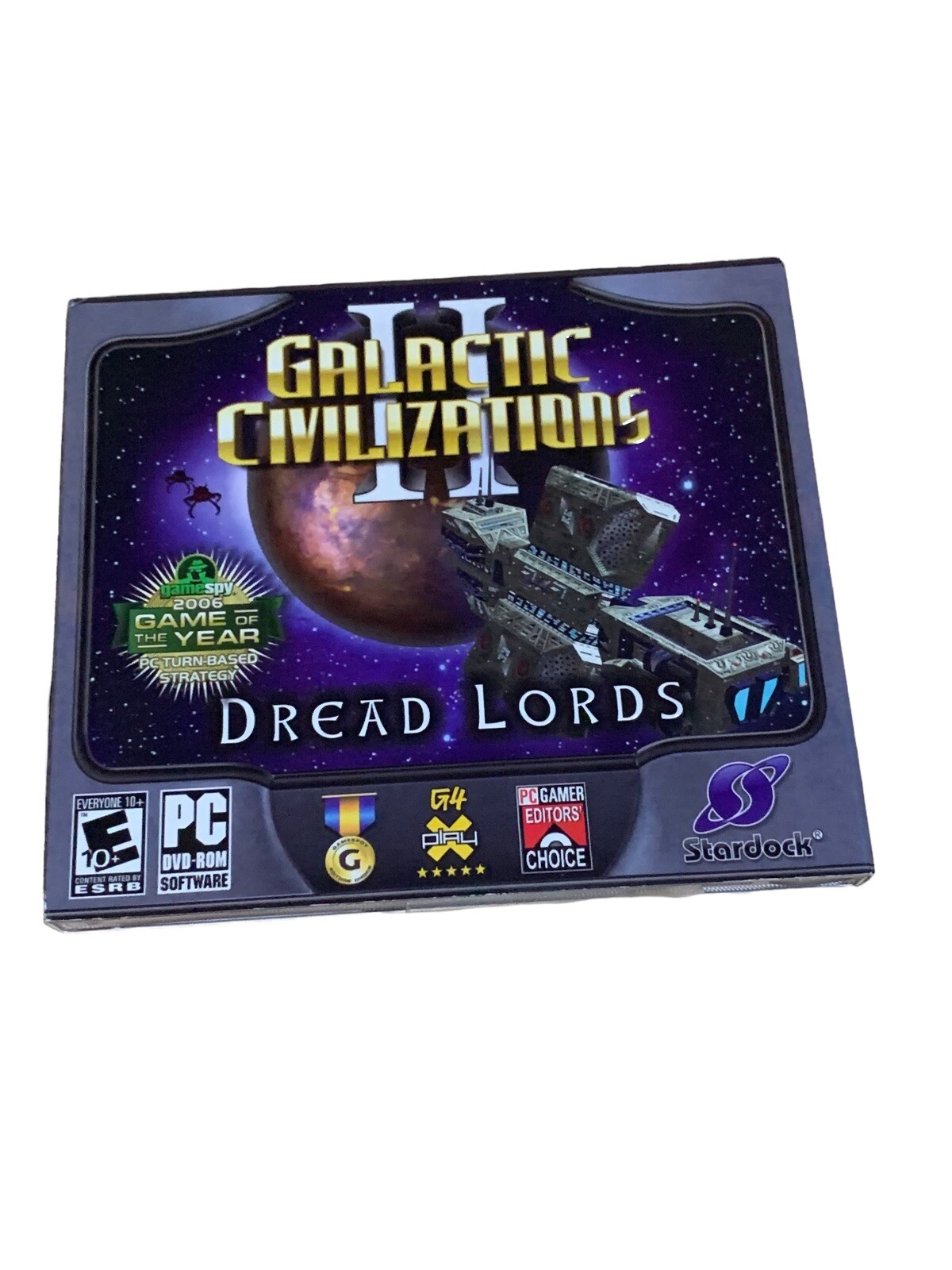 EMA Galactic Civilizations II 2 TWO DREAD LORDS PC 2007 STARDOCK DVDROM XP VISTA