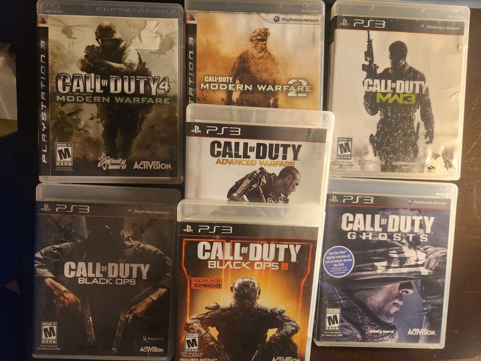 Call Of Duty Ps3 Game Lot Of 7
