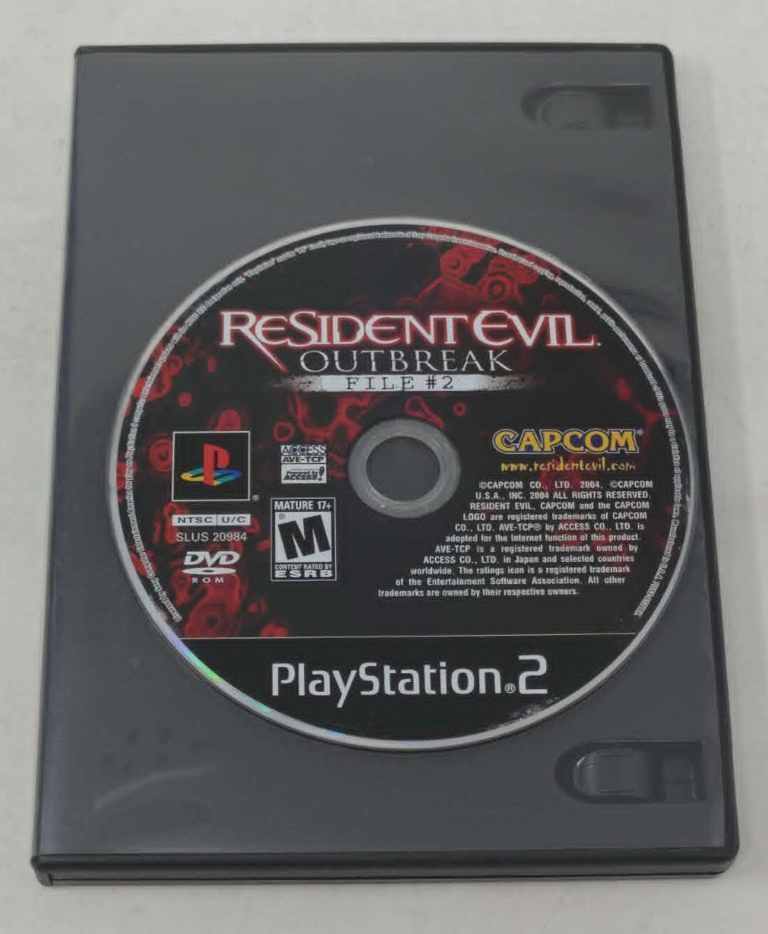 PS2 Resident Evil Outbreak File # 2 *Disc Only*Tested*Free Shipping*