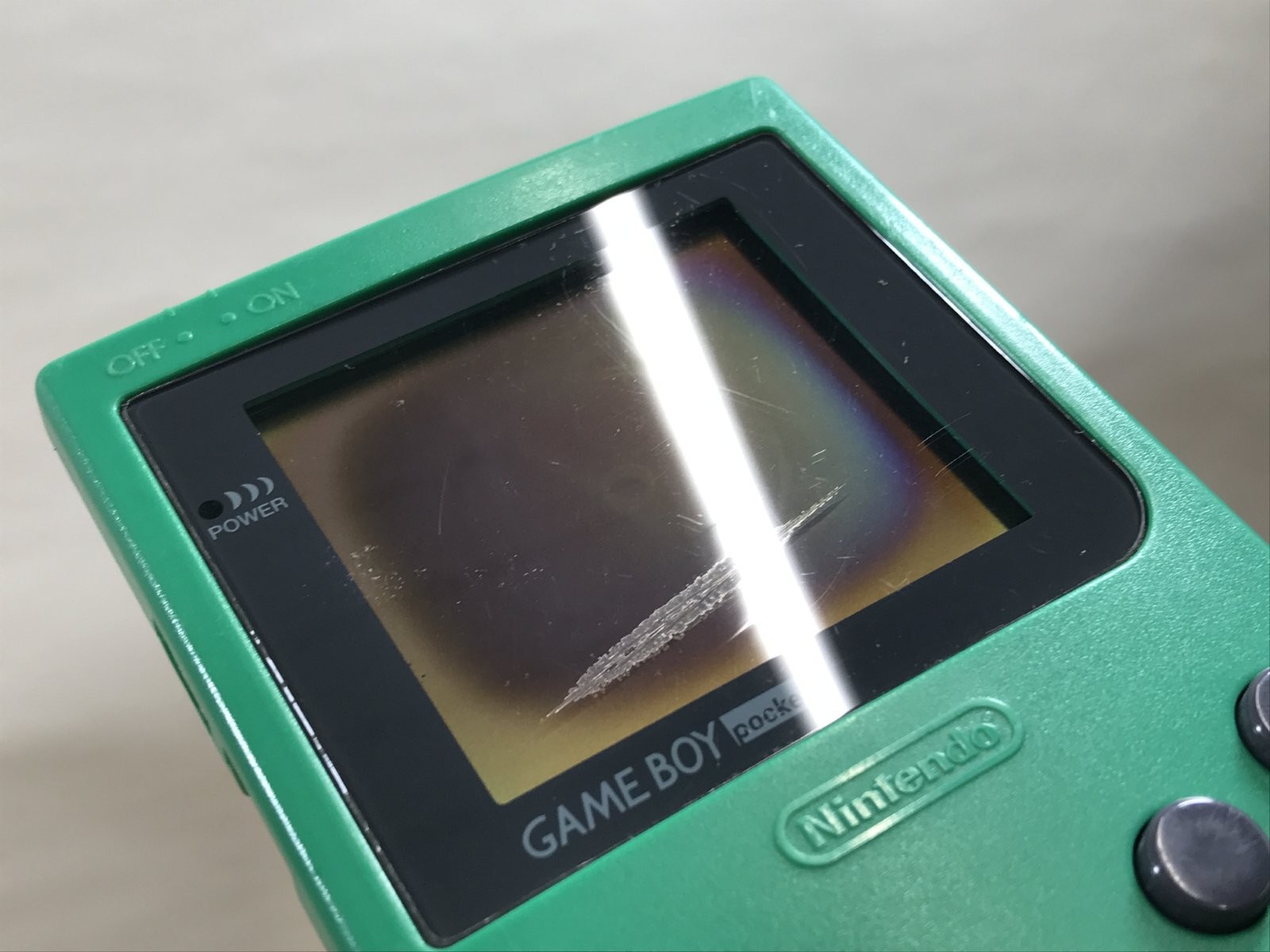GameBoy Pocket Green Console Nintendo Japan – With Defects LH2028