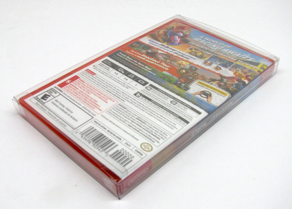 25x NINTENDO SWITCH PLASTIC & STEELBOOK GAMES – CLEAR PROTECTIVE BOX PROTECTOR
