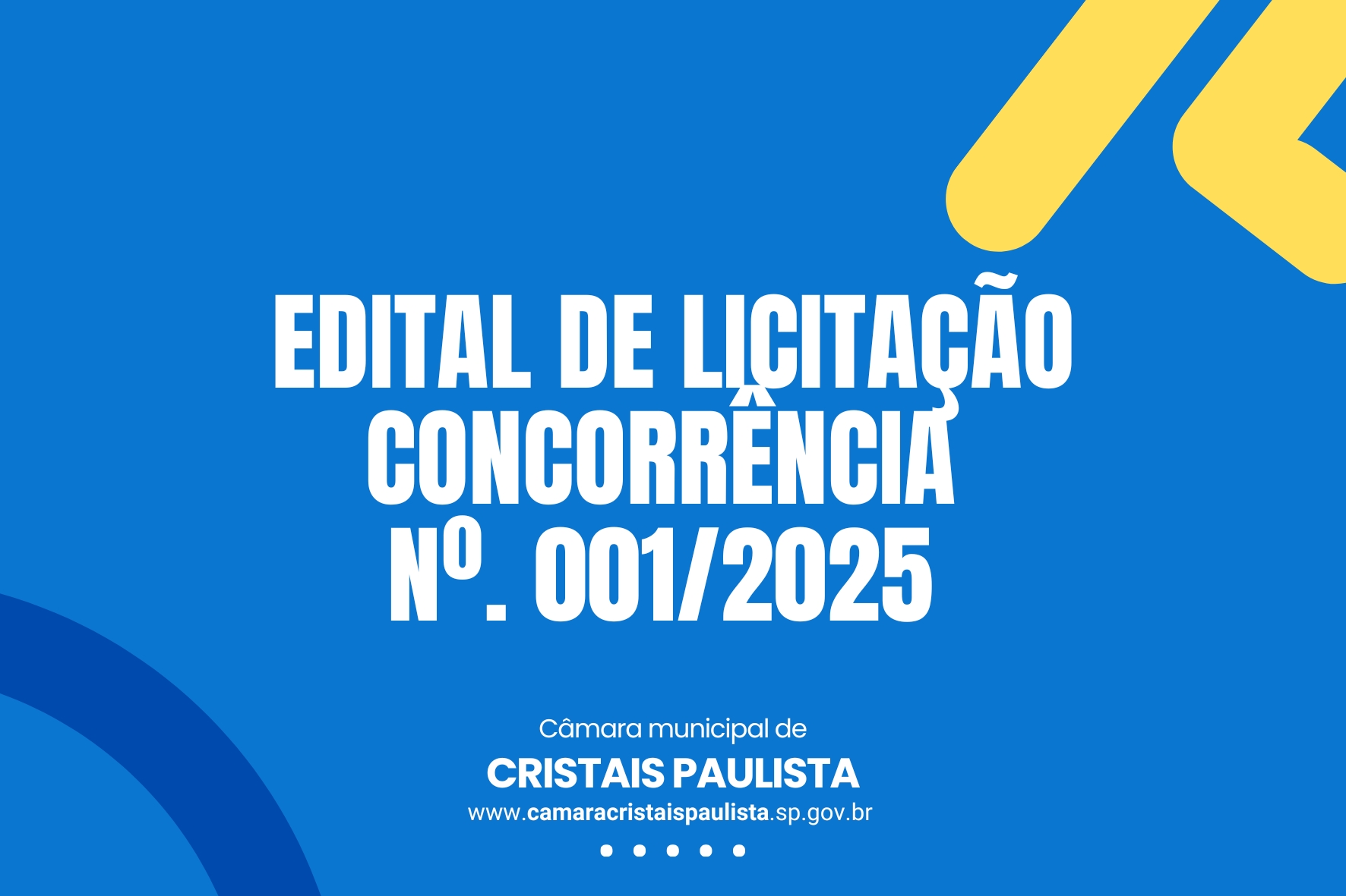 Leia mais sobre o artigo AVISO DE LICITAÇÃO – CONCORRÊNCIA Nº. 001/2025